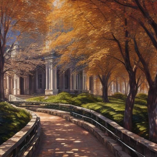 Expressionistic Countryside Landscape in Photorealistic Styl...