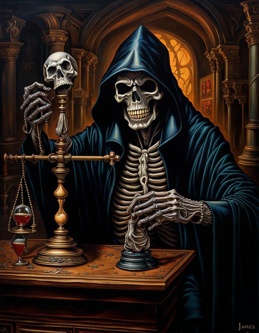 Grim Reaper with broken scales