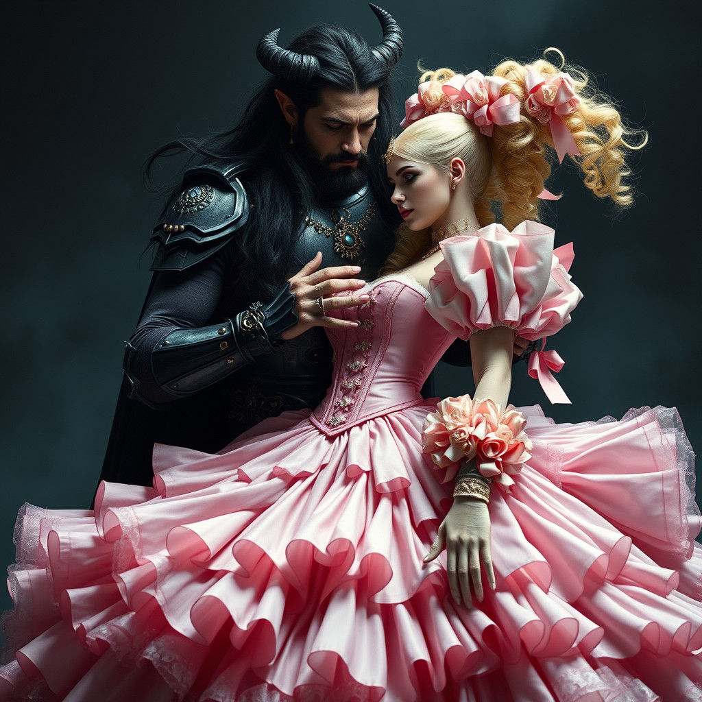 Demon King Captures Princess Bride in Dark Fantasy