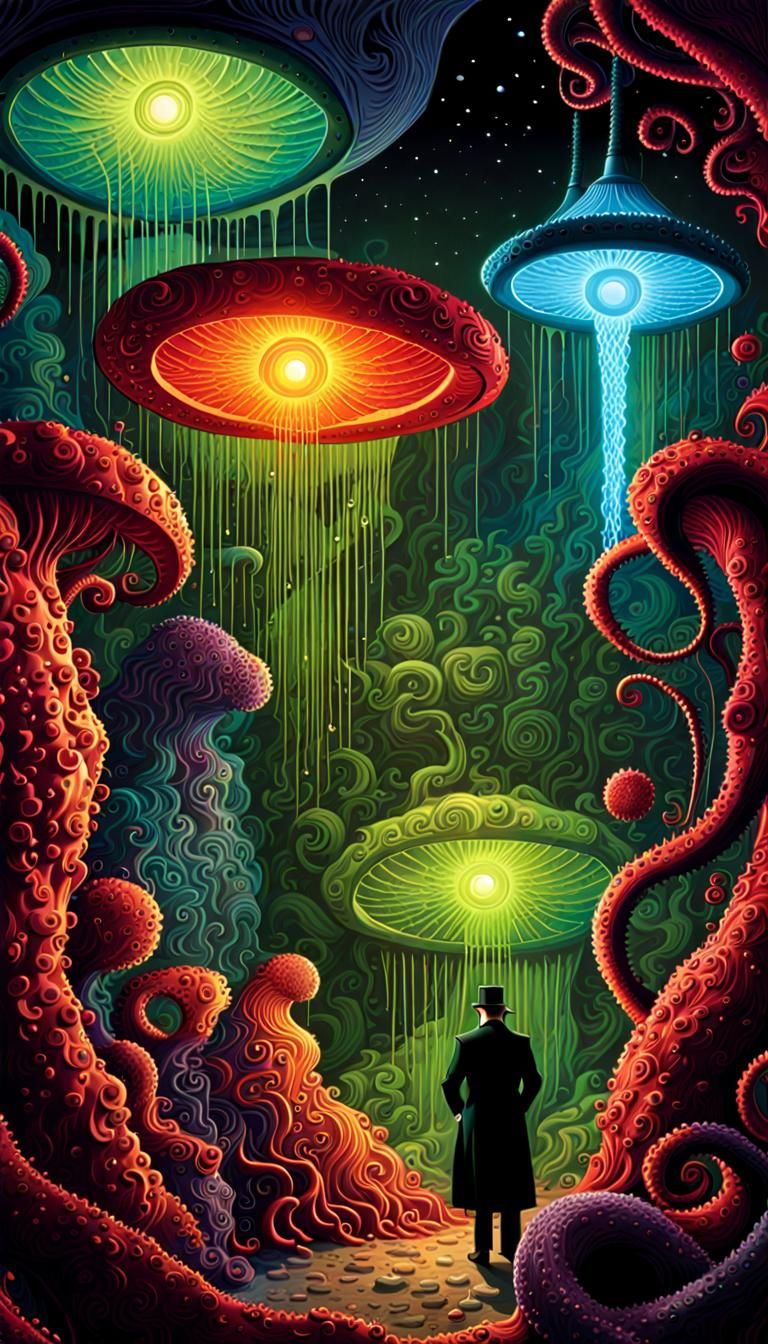 Sherlock Holmes Encounters a Shuggoth in 3D