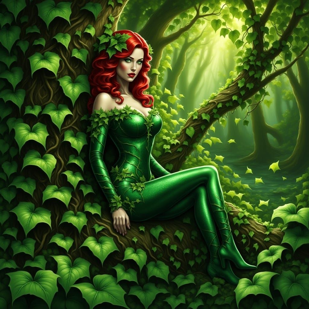 <lora:Poison Ivy Flux:1.0>