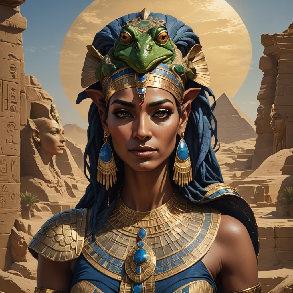 Heqet: Ancient Egyptian Goddess in Modern Majesty