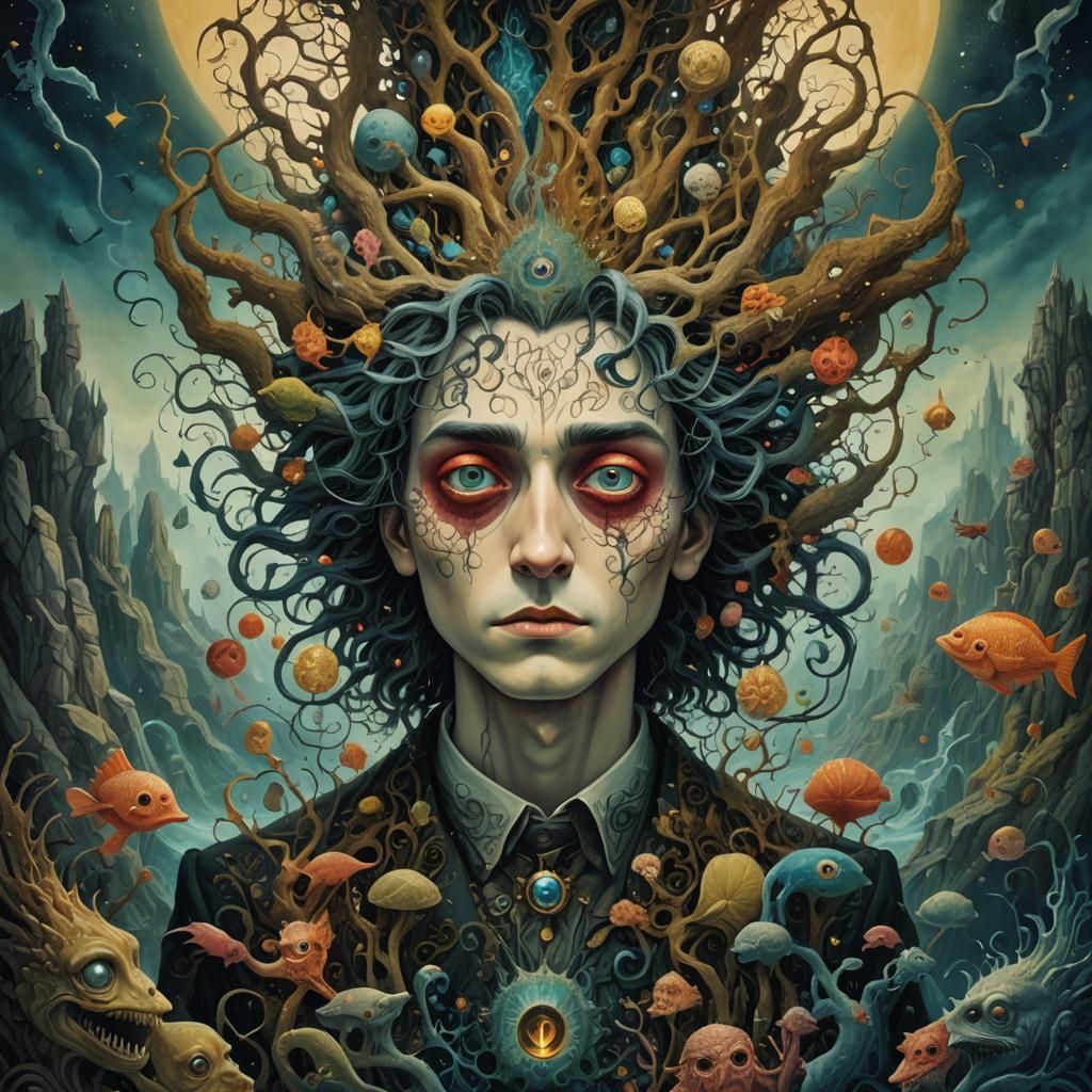 Boy's Emotional Portrait: Surreal Fairytale Photography