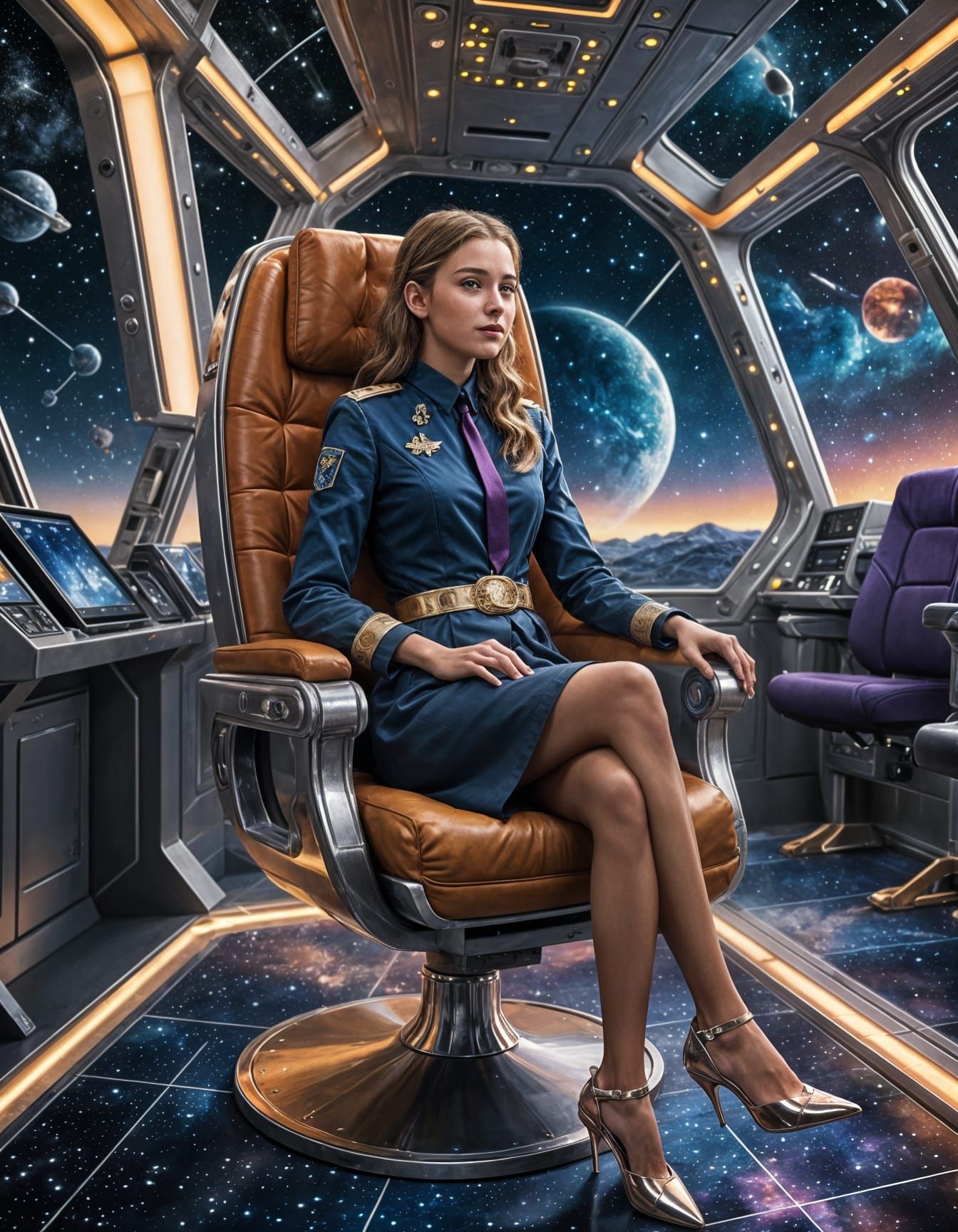 The work supervisor on the cruise ship