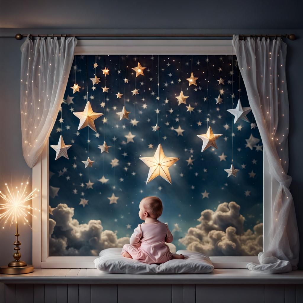 Hyperrealistic Starry Sky: Cinematic Nursery Rhyme