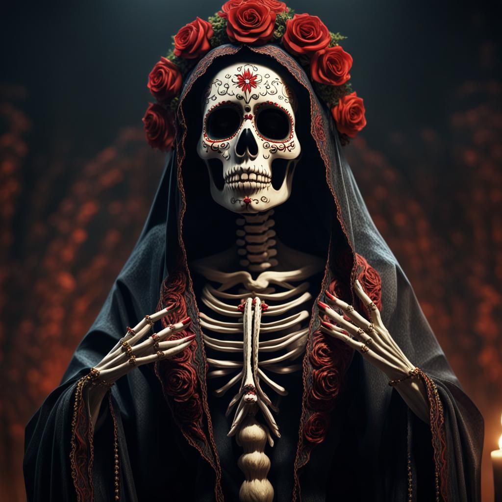 Santa Muerte: Holy Death in 8k Resolution