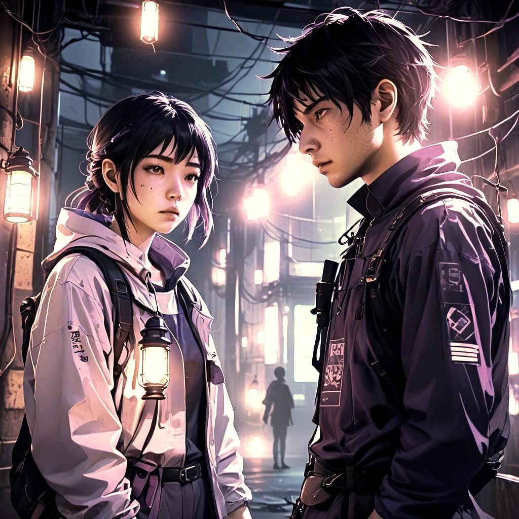 Anime Character with Addiction: Digital Art