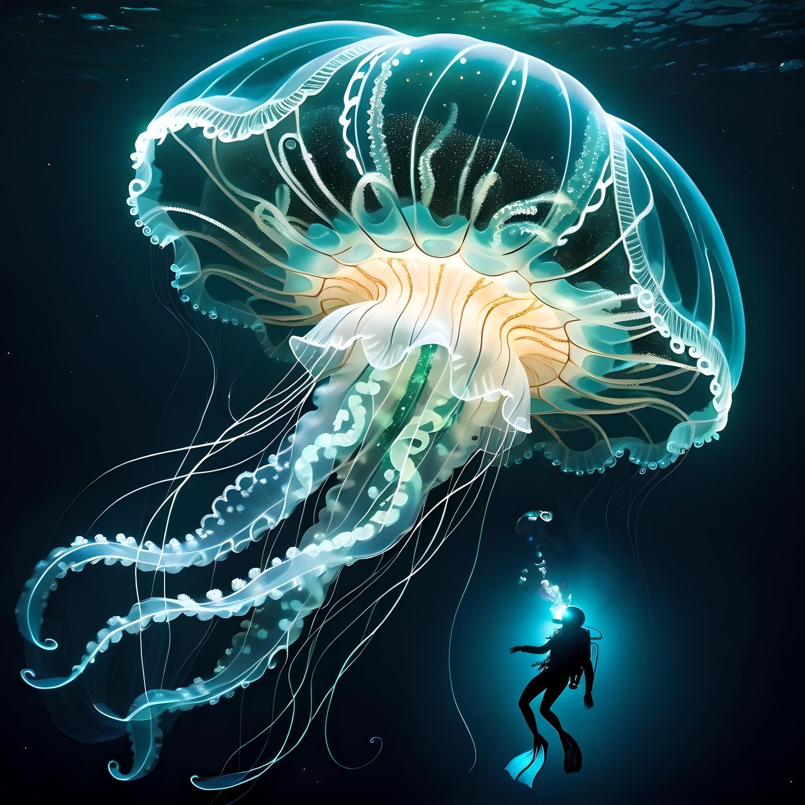 Underwater Air Bubbles: A Mesmerizing Vision