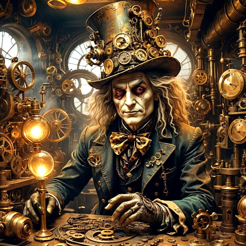 Extravagant Mad Hatter AI Image