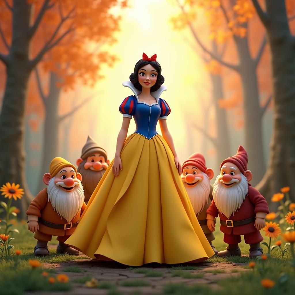 Snow White and 7 dearfs