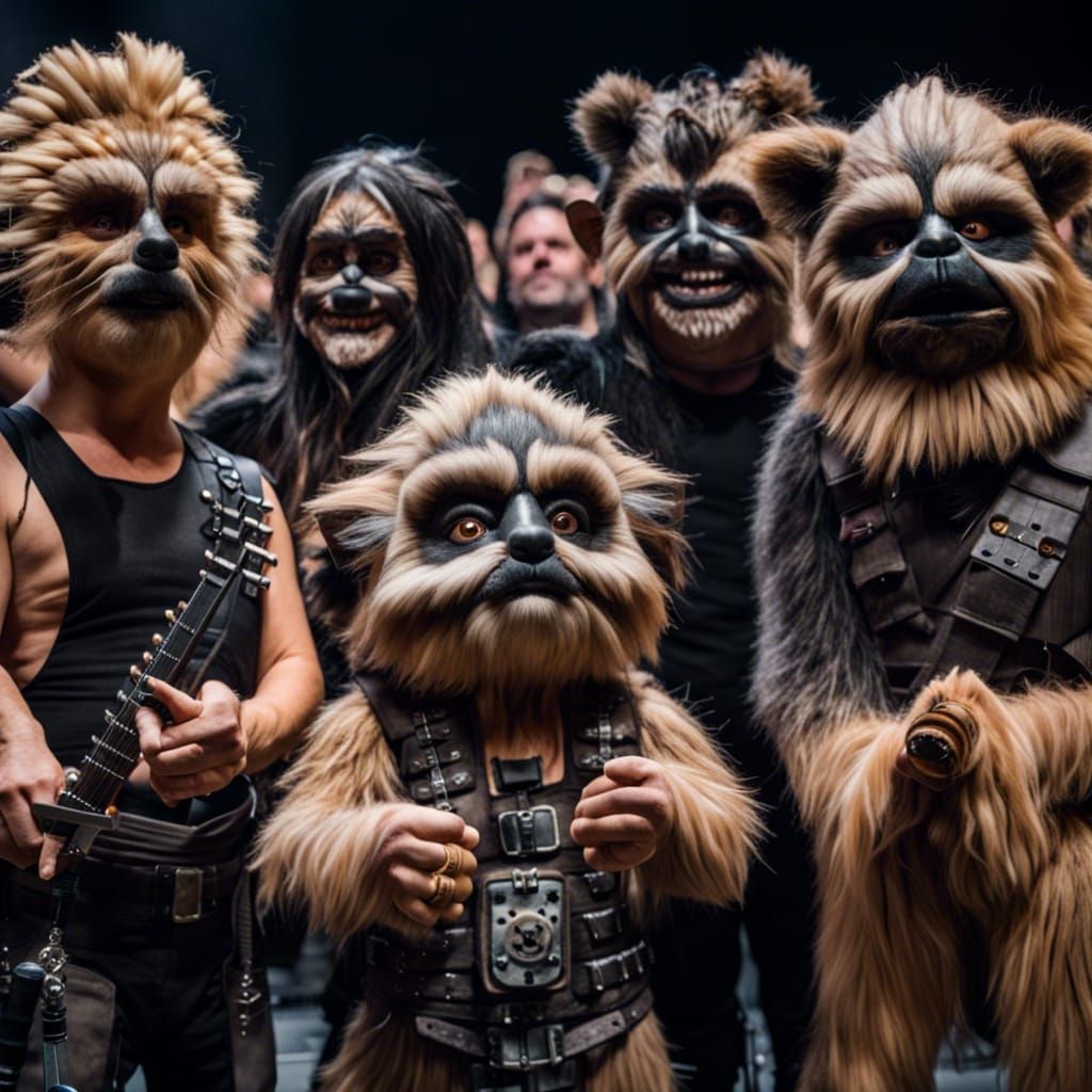Ewoks Rock Out at Rammstein Concert
