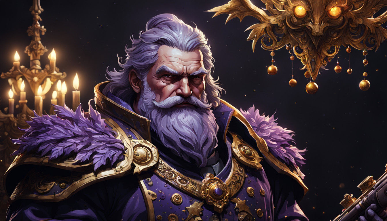 Surreal Sadistic Santa Claus with Shotgun Rendering