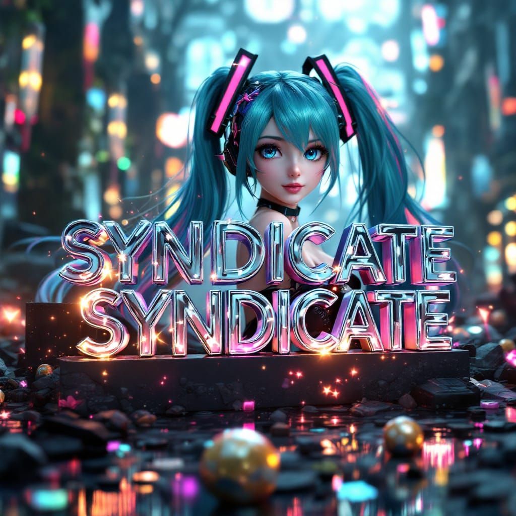 Miku Hatsune Syndicate: Bold 3D Anime Art