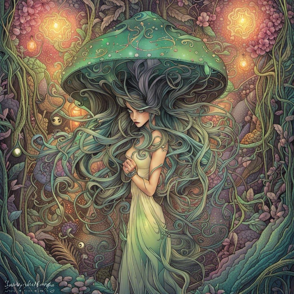 Surreal Fairycore Dreamscape with Volumetric Lighting