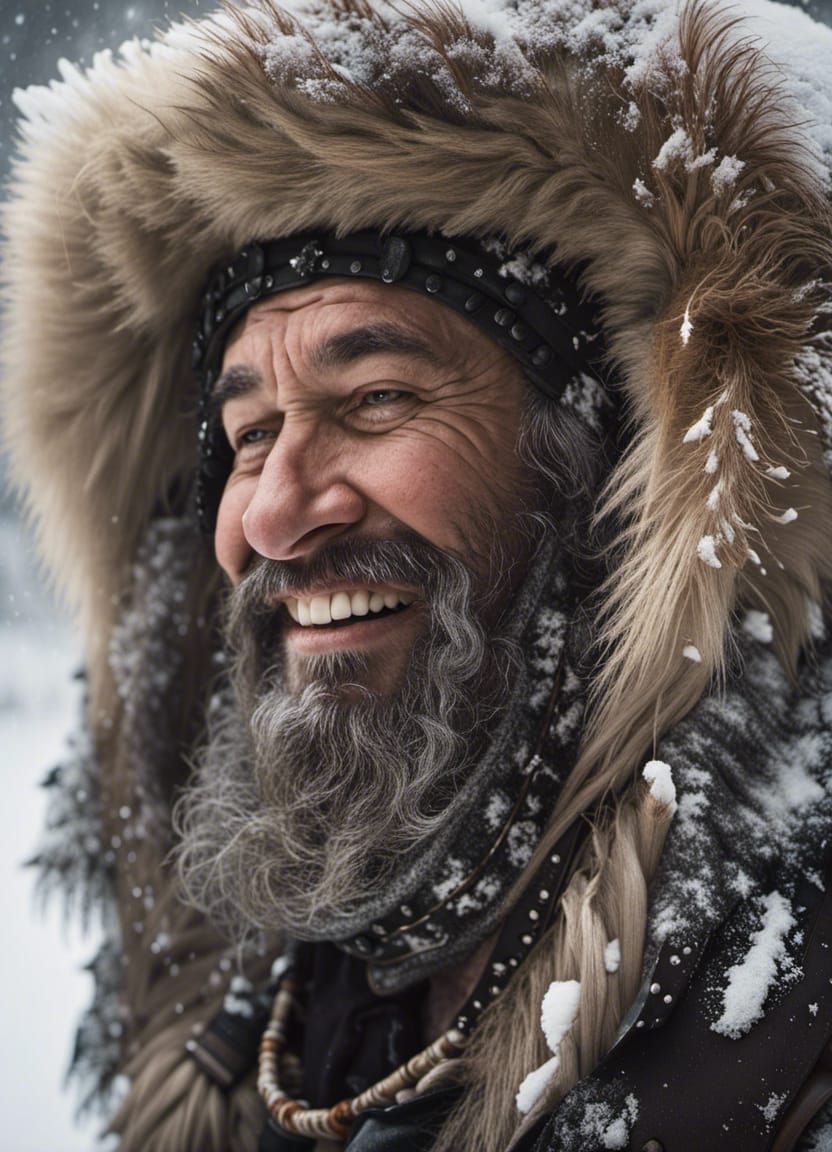 snowy portrait