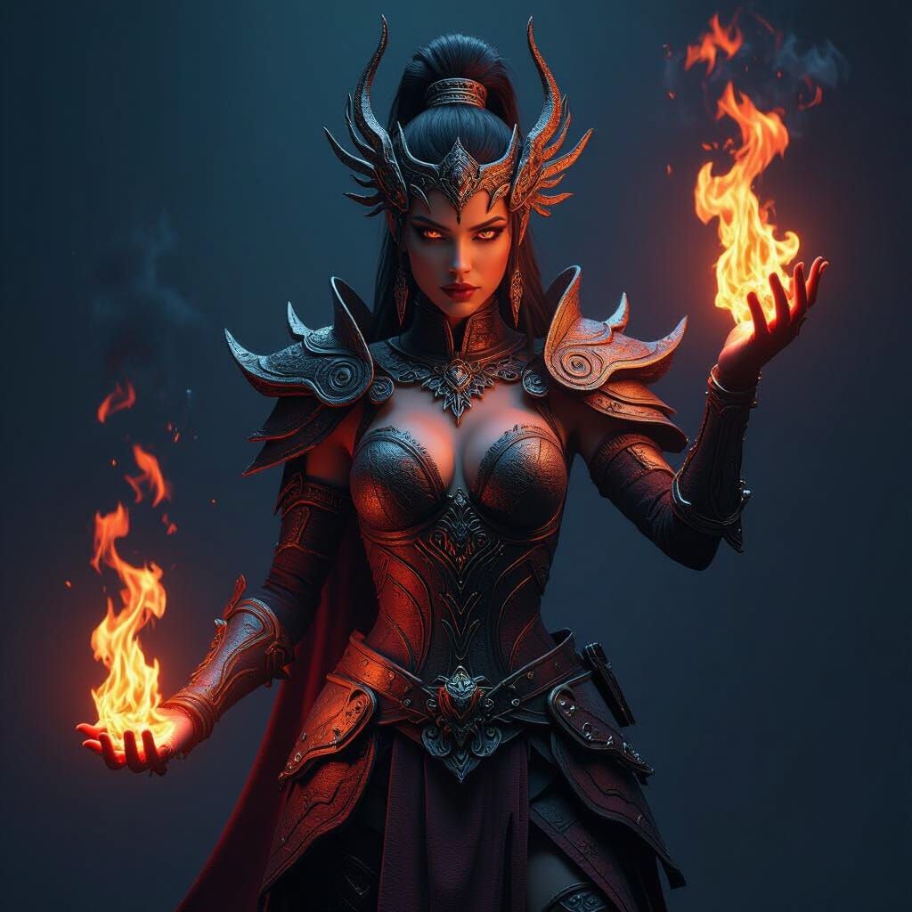 Savvas Pyroclast: A Fiery Fantasy Character Concept