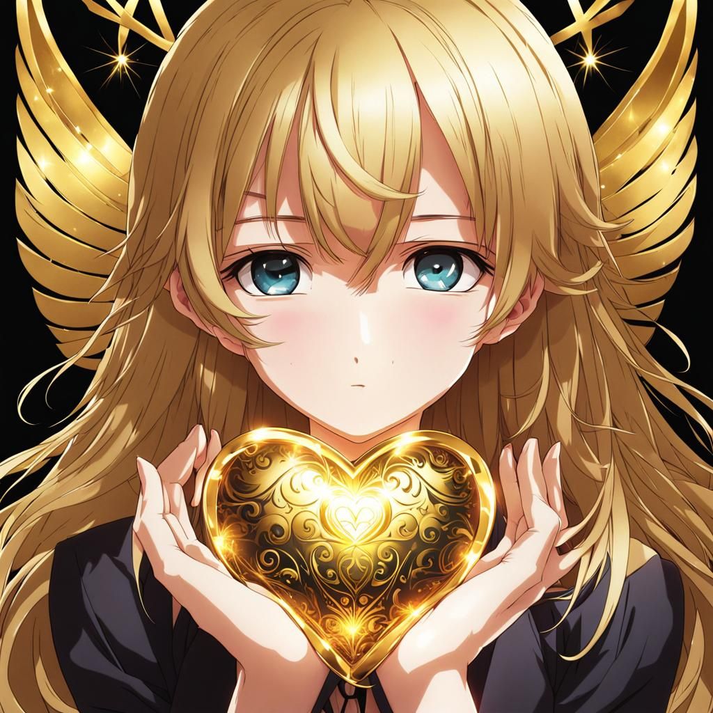 Golden Heart Eye: Anime Manga Style