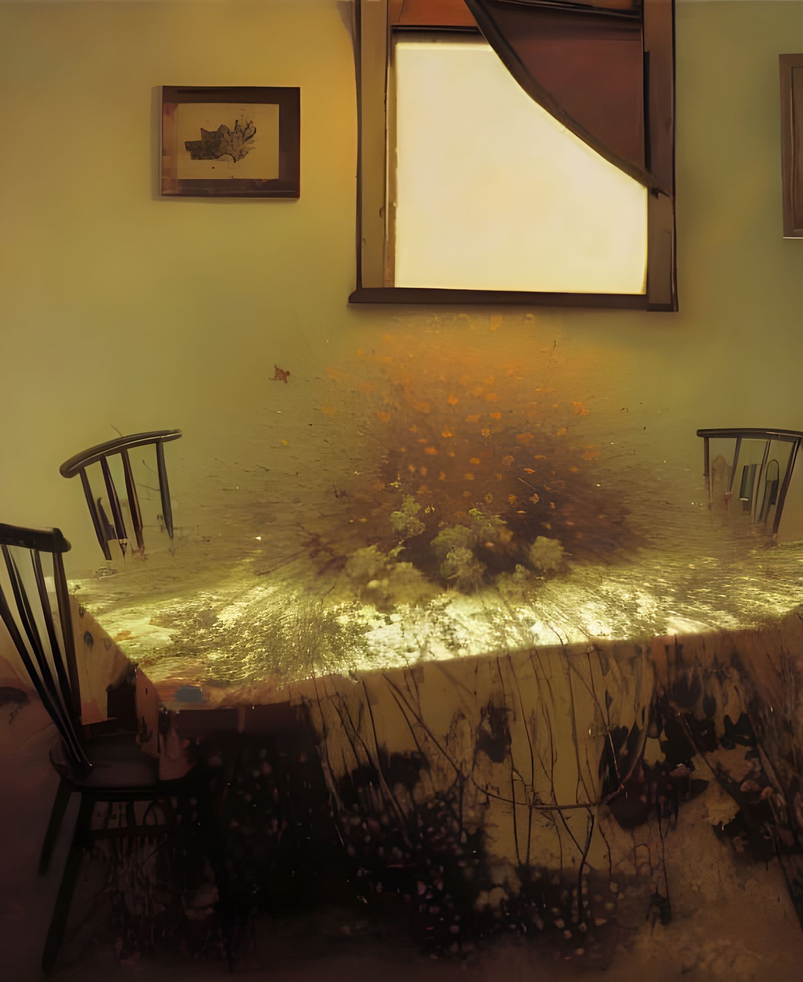 Flowers in Copper Bucket: Hyperrealist Painting