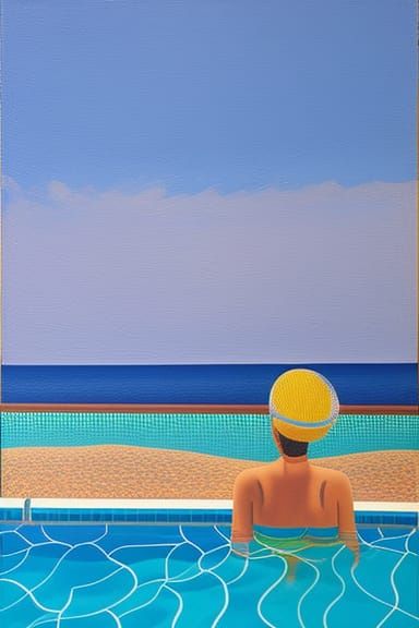 swimming pool - as seen by D.Hockney