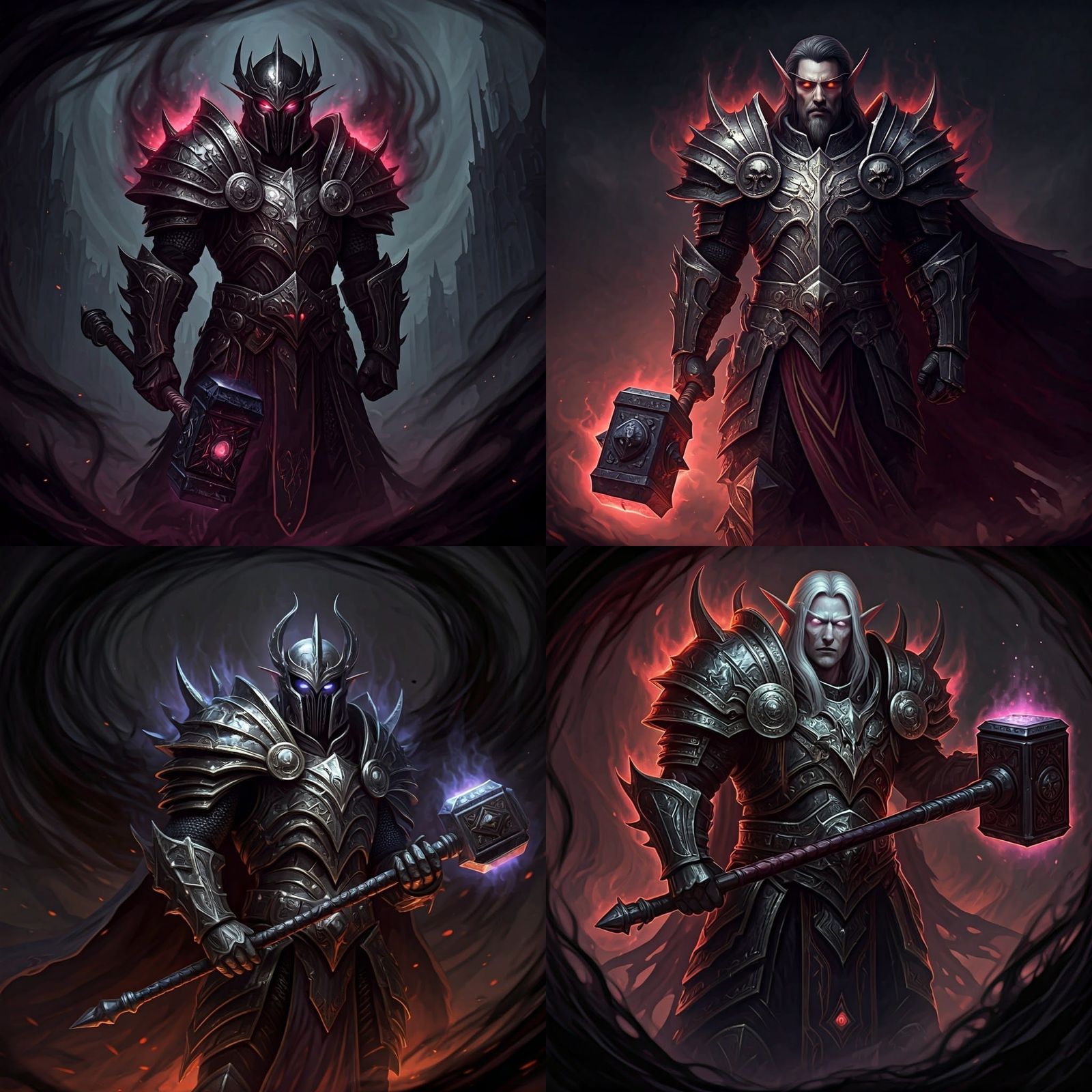 Epic Fantasy Paladin in Adamantine Armor