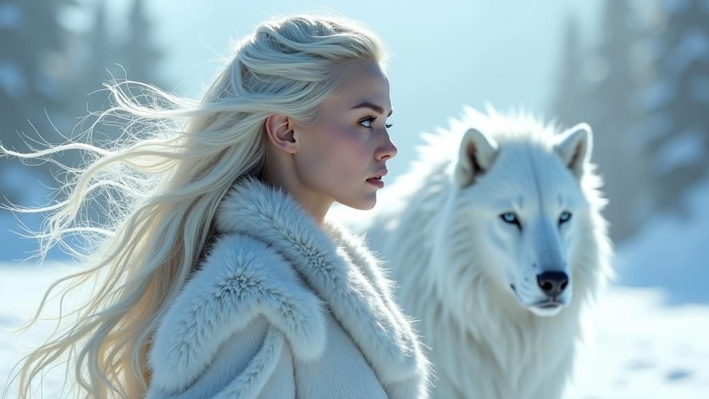 Ice Queen Confronts White Devil in Frozen Realm