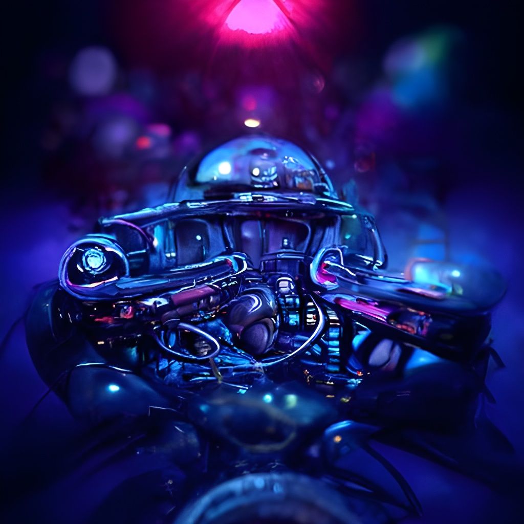 Steampunk Sci-Fi Digital Illustration in Pastel Colors