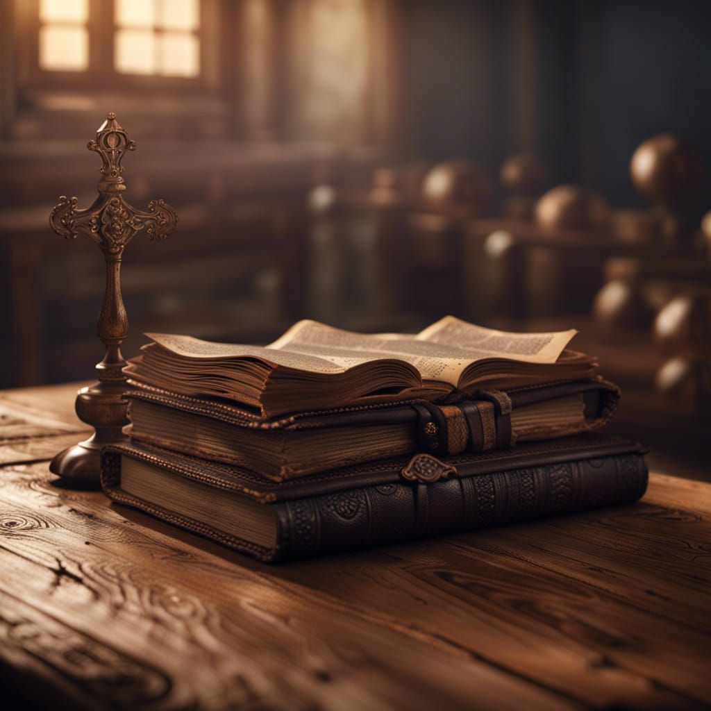 Old Bible in Amish Room: Detailed Matte Painting