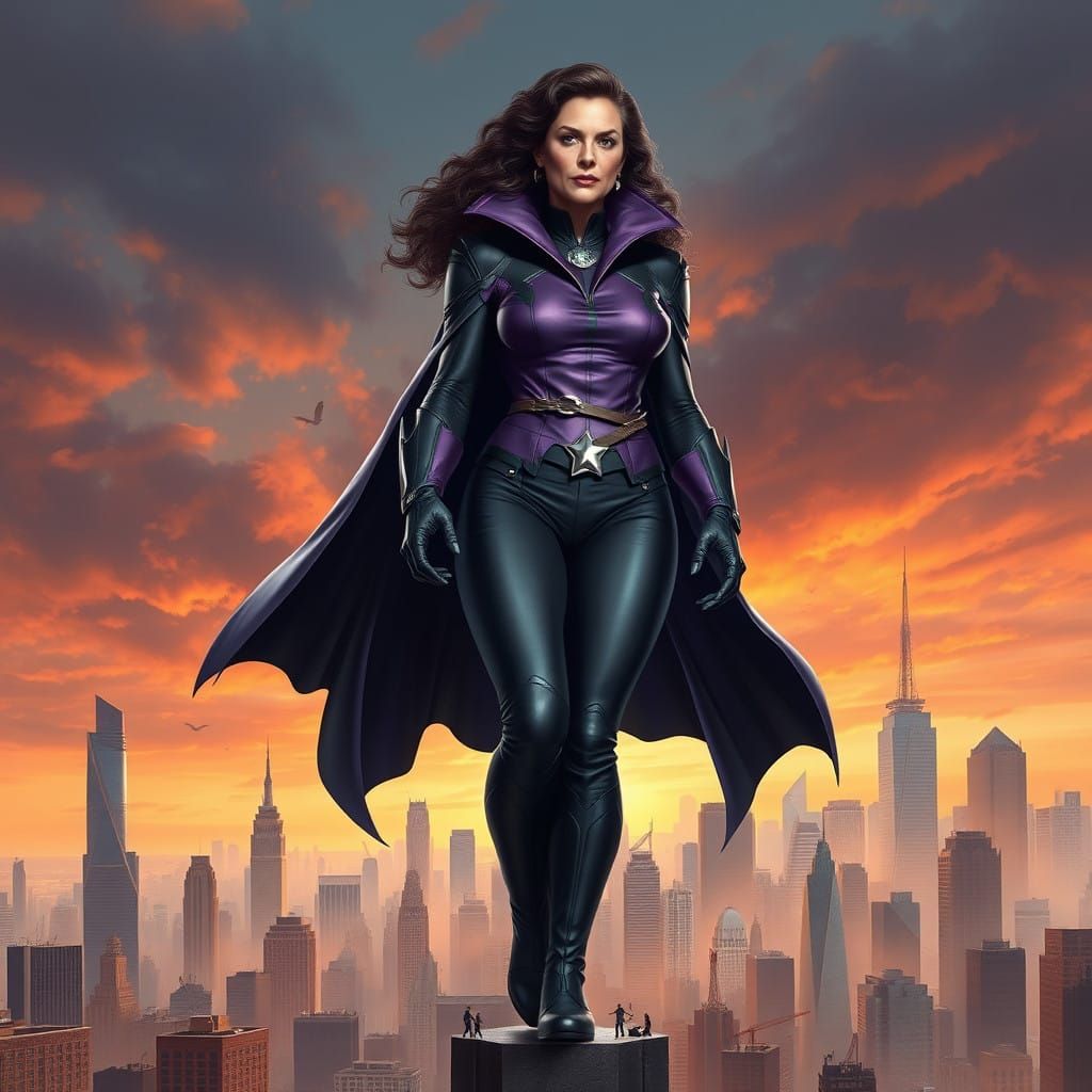 Powerful Giantess Dominates the City