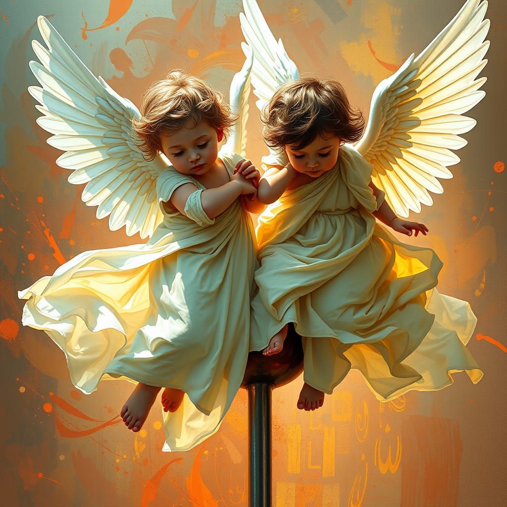 Angels Dancing on a Pin: Hyperrealistic Digital Art