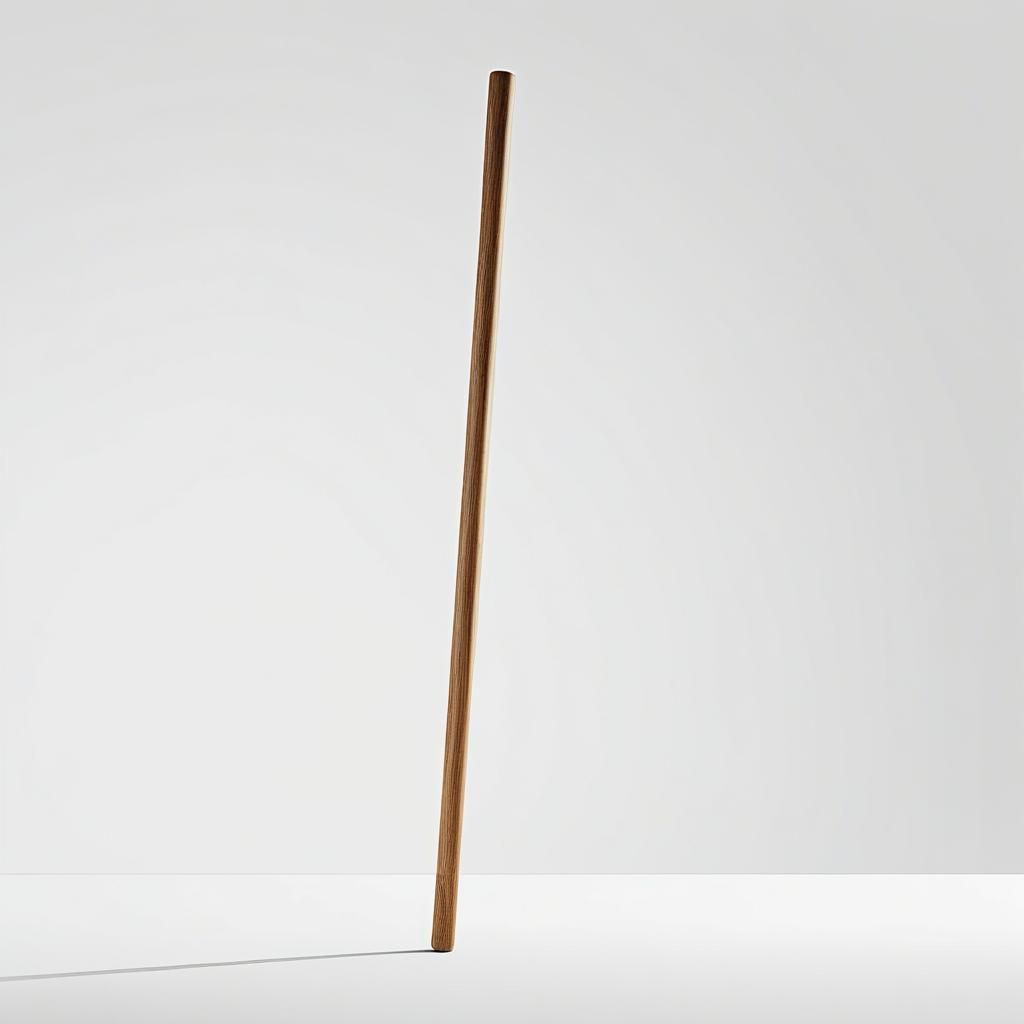 Minimalist Macro Photograph of Wooden Rod
