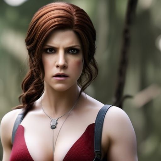 Anna Kendrick as Claire Redfield: Detailed Portrait