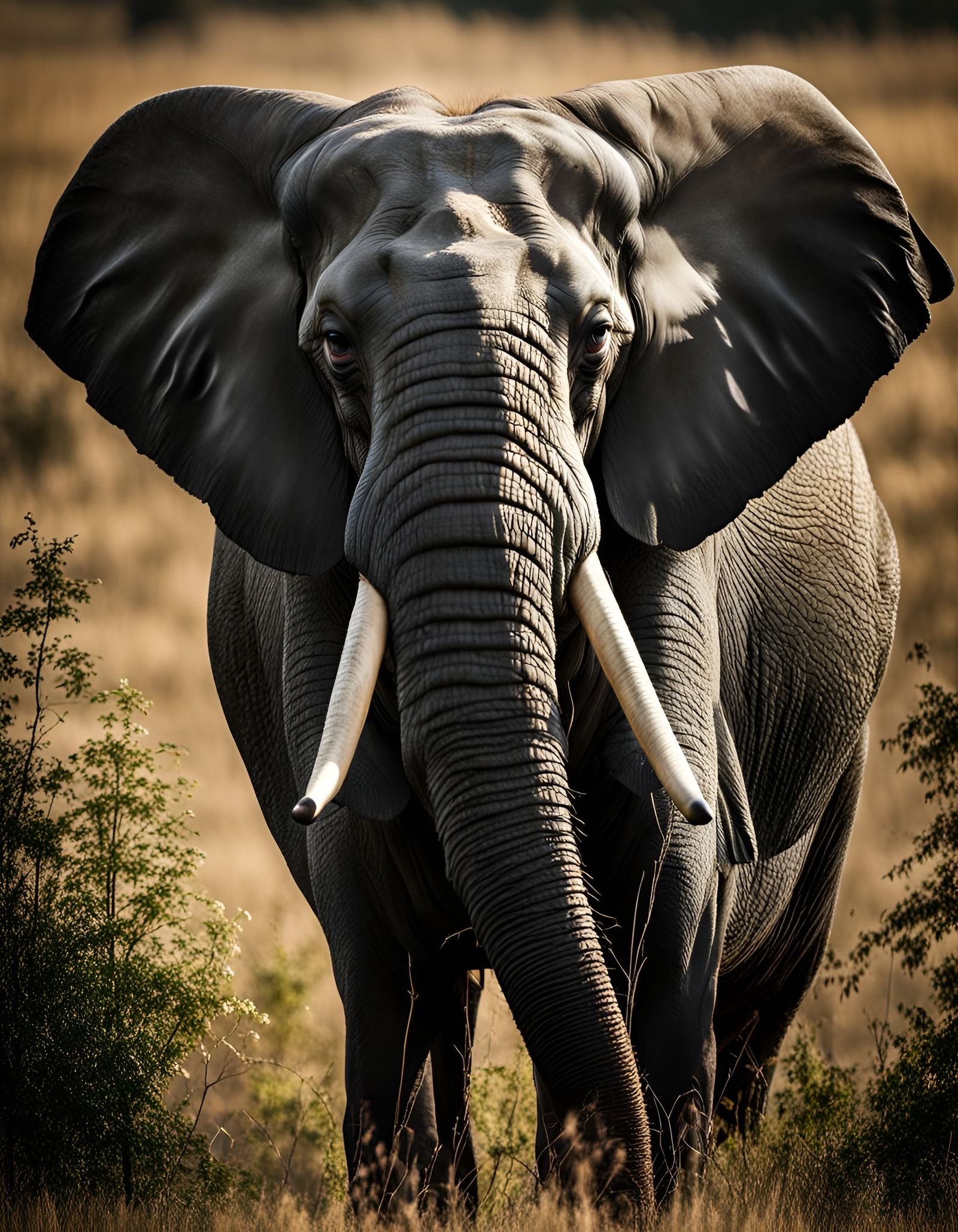 Donkey and Elephant in Humorous Allegory