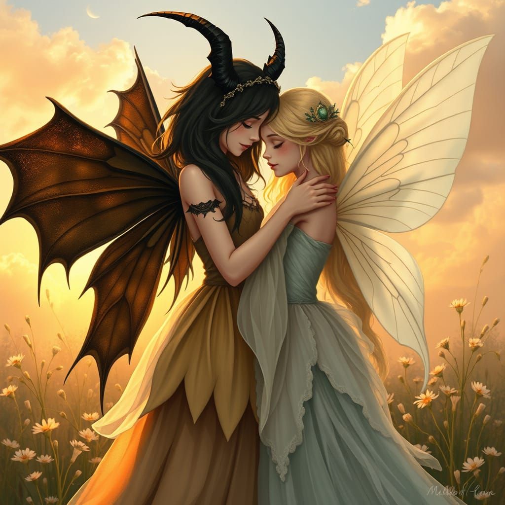 Good and Evil Fairies Unite at Sunrise