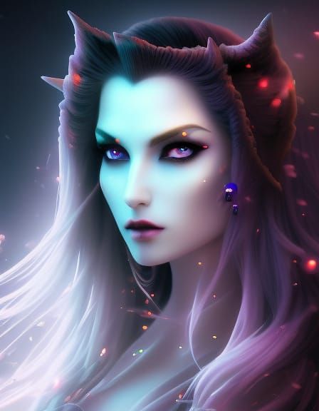 Gothic Pixelated Fairy Elf in 8-bit Pixel Art