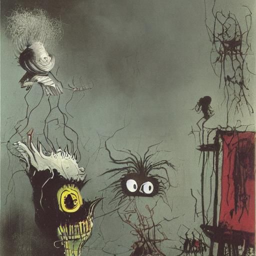 Grotesque Horror Image Inspired by Engravings