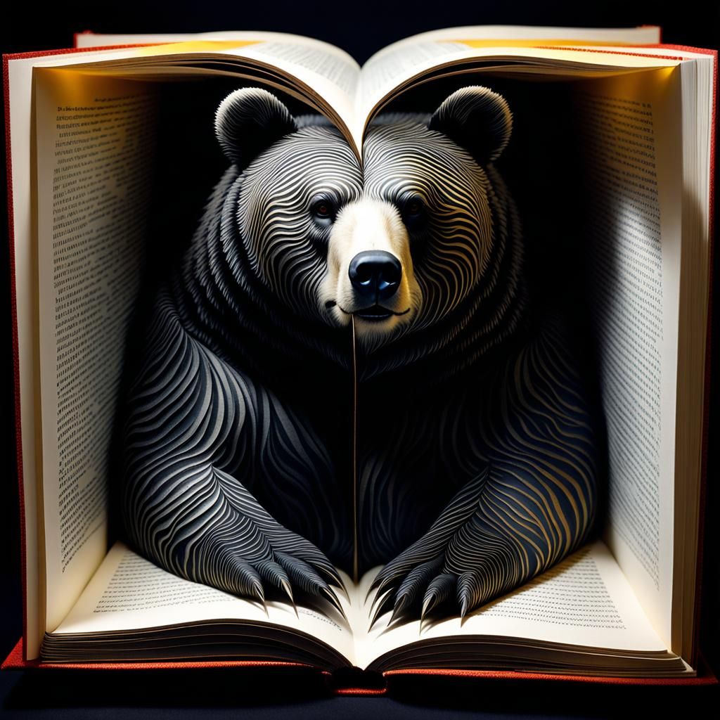 Demonic Cyborg Bear in Volcanic Hyperspace