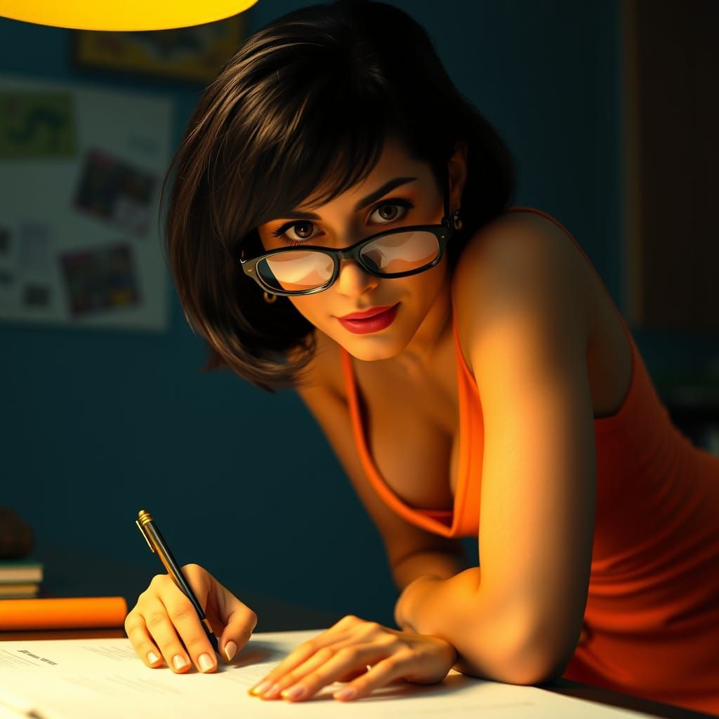 Velma in a Photorealistic Portrait