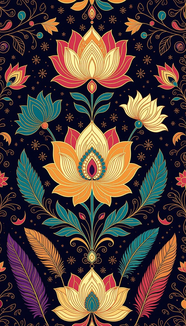 Mesoamerican-Indian Wallpaper in Anime Style