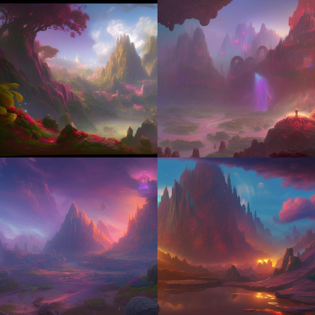 Detailed Kirby Matte Painting in 8k Resolution