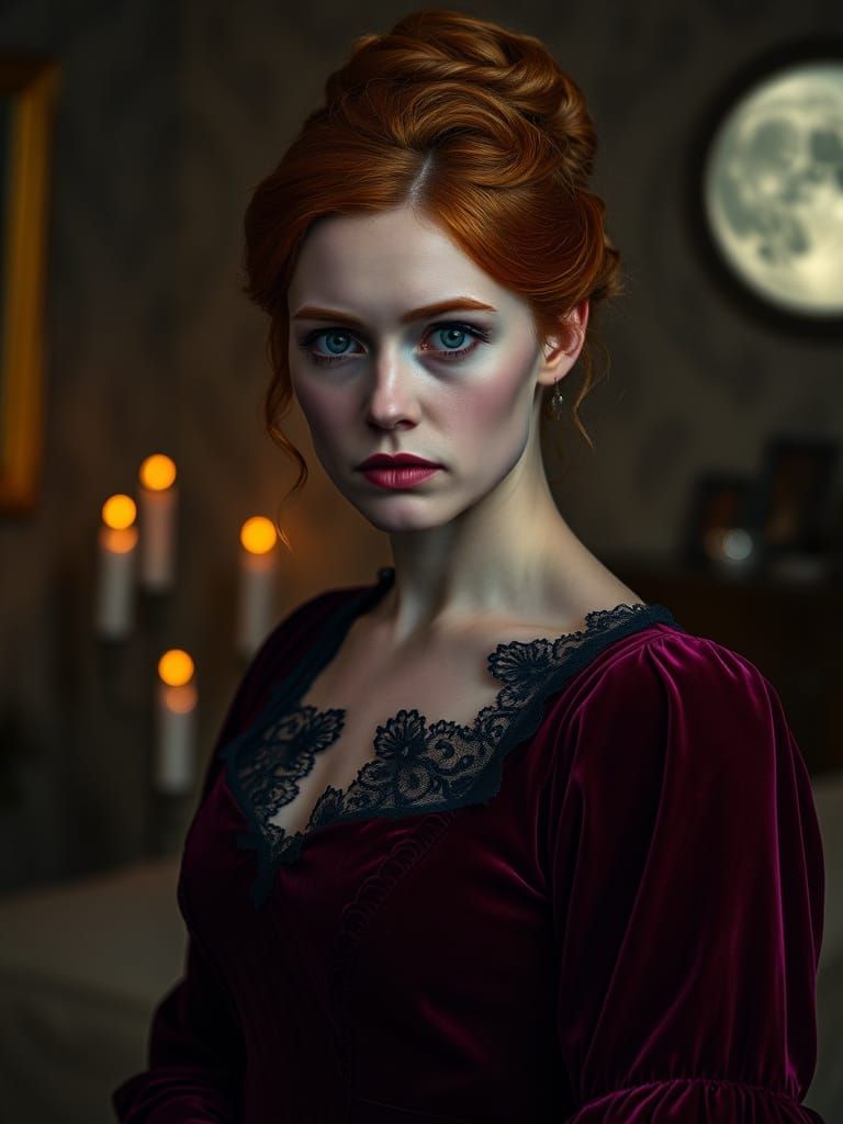 Regency-Era Duchess in Midnight Velvet