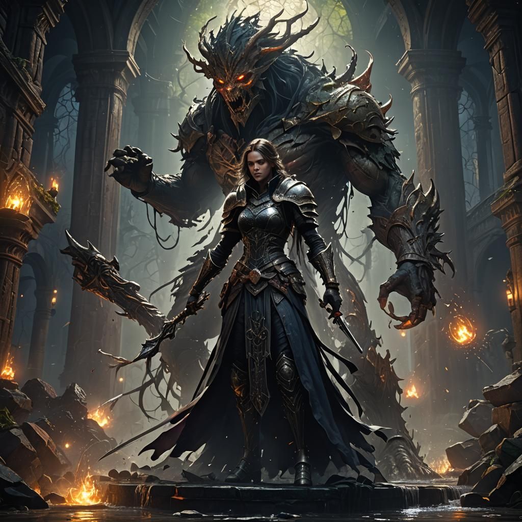 Dark Fantasy Lovers: Dynamic Digital Art