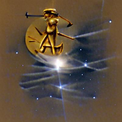 Athena and Mercury: Digital Art Fusion