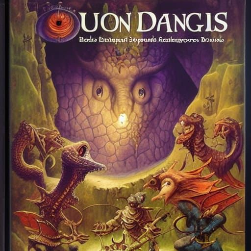 Surreal Dungeons and Dragons Cover Art