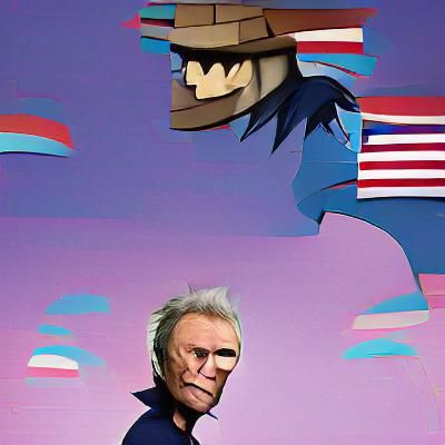 Stylized Portrait in Gorillaz Comic Style