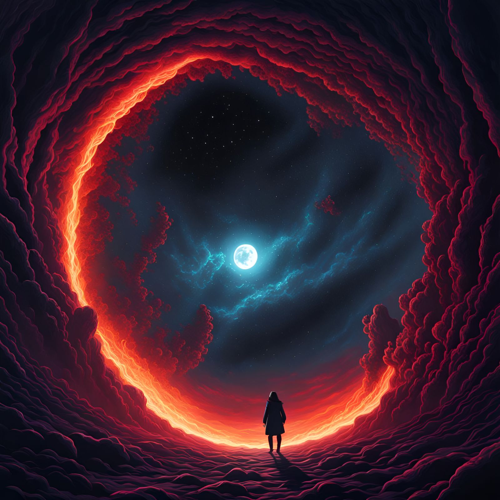 Grim Cosmic Vortex in High Detail