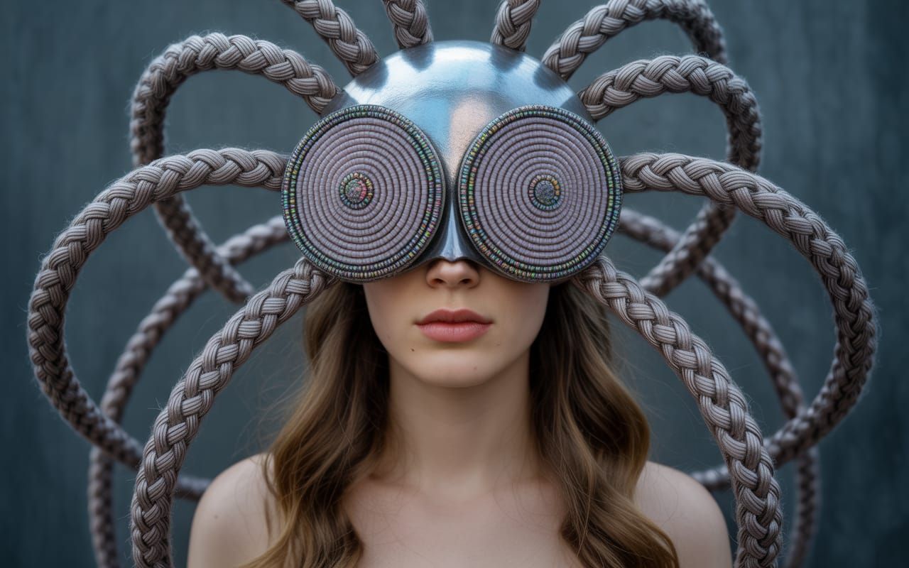 Bizarre Steamdeco Mask with Spider