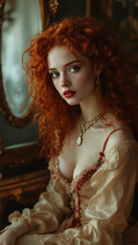 Mina Harker in Victorian Era Style, Soft Focus