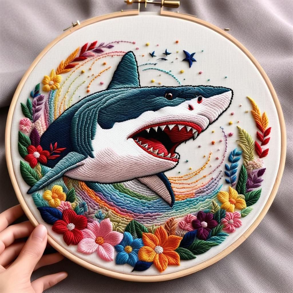SHARK EMBROIDERY