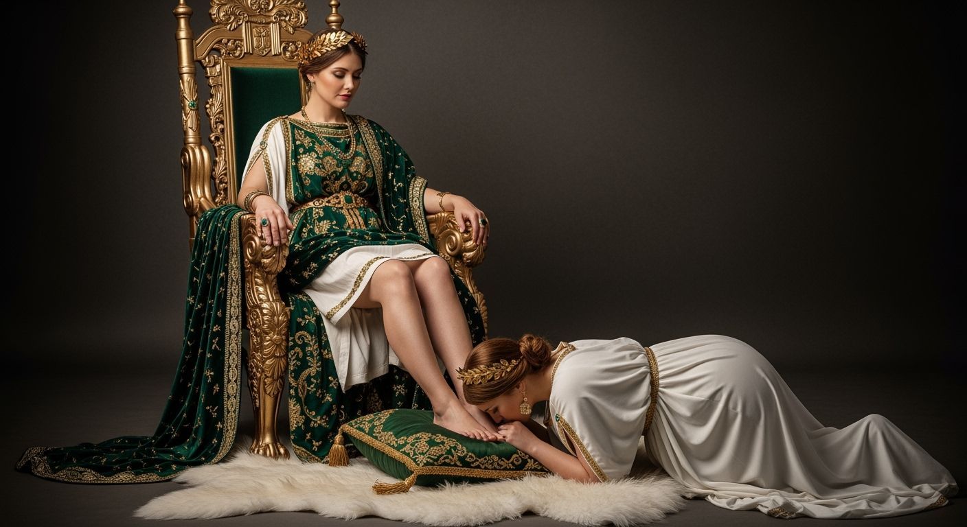 Roman Empress Enthroned, Baroque Style