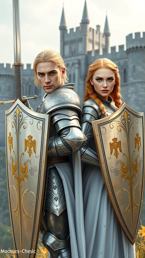 Divine Guardians: Male and Female Paladins in Celestial Armo...